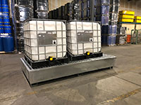 Ultra-Steel Twin Intermediate Bulk Container (IBC) Spill Pallet