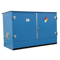 Double Intermediate Bulk Container (IBC) Tote HazMat Storage Cabinet