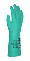 SW® NewTrile® 15 Mil Palm Thickness Flock-Lined Chemical-Resistant Small (S) Size Nitrile Glove - 2