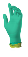 SW® PowerForm® Green/Yellow 5.5 mil Palm Thickness Small (S) Size TracTeck® Performance Grip Breach Alert® Nitrile Exam Single-Use Glove